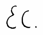 Indiscernible: monogram (Read as: EC)