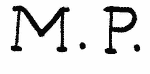Indiscernible: monogram (Read as: MP)