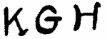 Indiscernible: monogram (Read as: KGH)