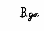 Indiscernible: monogram (Read as: BGO)