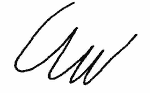 Indiscernible: monogram, illegible (Read as: AW, WW)