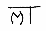 Indiscernible: monogram (Read as: MT, M)