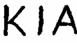 Indiscernible: monogram (Read as: KIA)