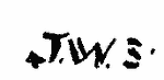 Indiscernible: monogram (Read as: JWS)