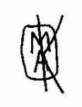 Indiscernible: monogram (Read as: MAK)
