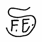 Indiscernible: monogram, symbol or oriental (Read as: SFE, FES, FE)