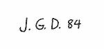 Indiscernible: monogram (Read as: JGD)