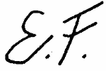 Indiscernible: monogram (Read as: EF)