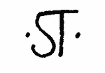 Indiscernible: monogram (Read as: ST)