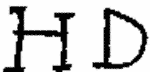 Indiscernible: monogram (Read as: HD)