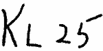 Indiscernible: monogram (Read as: KL)