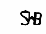 Indiscernible: monogram (Read as: SHB, SWB, SB)