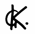 Indiscernible: monogram (Read as: CK, GK)