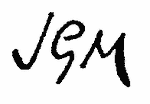 Indiscernible: monogram (Read as: JGM)