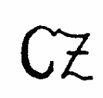 Indiscernible: monogram (Read as: CZ)