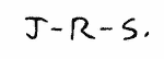 Indiscernible: monogram (Read as: JRS)