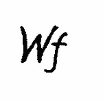 Indiscernible: monogram (Read as: WF)