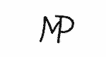 Indiscernible: monogram (Read as: MP)