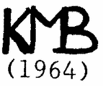 Indiscernible: monogram (Read as: KMB)