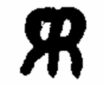 Indiscernible: monogram, symbol or oriental (Read as: RR)