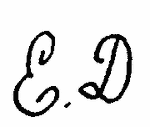 Indiscernible: monogram (Read as: ED)