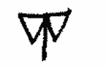 Indiscernible: monogram, symbol or oriental (Read as: WT, TW)