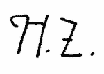 Indiscernible: monogram (Read as: HZ)