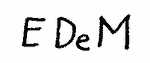 Indiscernible: monogram (Read as: EDEM)