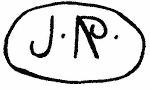 Indiscernible: monogram (Read as: JR)