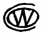 Indiscernible: monogram (Read as: CWO, W, CW, COW,)