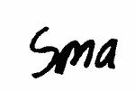 Indiscernible: monogram (Read as: SMA)