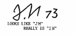 Indiscernible: monogram (Read as: JM IH JN)