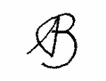 Indiscernible: monogram (Read as: AB)