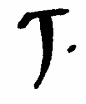 Indiscernible: monogram (Read as: T, J)