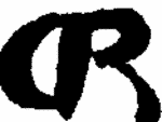 Indiscernible: monogram (Read as: DR, CR,)