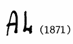 Indiscernible: monogram (Read as: AL)