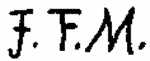 Indiscernible: monogram (Read as: JFM, FFM)