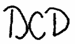 Indiscernible: monogram (Read as: DCD)