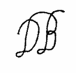 Indiscernible: monogram (Read as: DB)