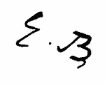 Indiscernible: monogram (Read as: EB, EJB)