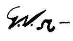 Indiscernible: monogram, illegible (Read as: GWR, GNR, GVR, W)