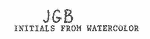 Indiscernible: monogram (Read as: JGB)