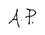 Indiscernible: monogram (Read as: AP)
