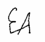 Indiscernible: monogram (Read as: EA)