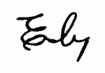 Indiscernible: monogram, illegible (Read as: EBY, ELY, EB)
