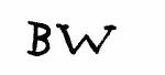 Indiscernible: monogram (Read as: BW)