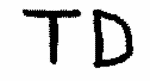 Indiscernible: monogram (Read as: TD)