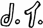 Indiscernible: monogram (Read as: JT, DT)