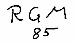 Indiscernible: monogram (Read as: RGM)