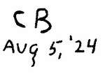 Indiscernible: monogram (Read as: CB, CR)